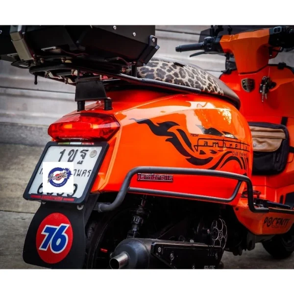 กรอบทะเบียน Lambretta ลายอิตาลี แลมเบรตต้า G350 V200 V125 X200 X300 - Image 7