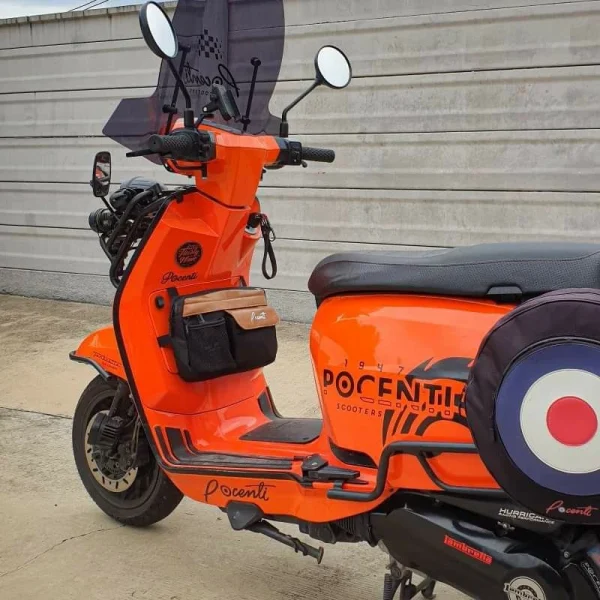 กระเป๋าคาดเก๊ะ Lambretta สีสวยเรโทร รุ่นเพิ่มช่องใส่ของขนาดใหญ่ พร้อมงานหนังสวยคลาสสิก กันน้ำ100% - Image 3