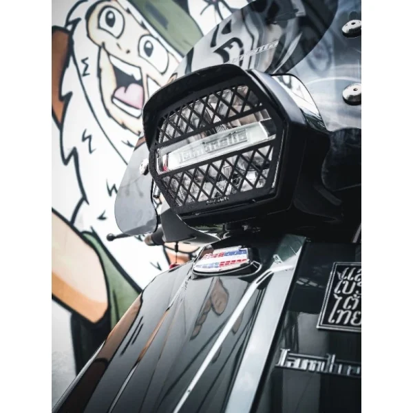 คลาสสิก!! เพลท แลมเบรตต้าไทย ทรงเหลี่ยม Lambretta Thai เพลทสแตนเลสคุณภาพดีไซน์สวย กัดกรด ถมสี - Image 6