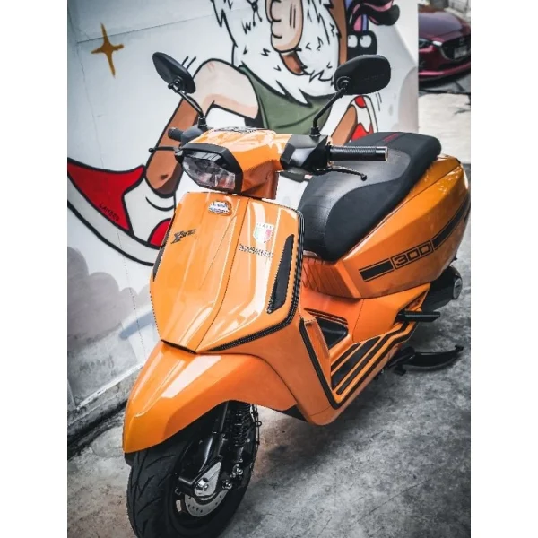 ใหม่!! Sticker ฝาข้าง Lambretta X300 SR ลายเส้น (1 ชุด/ 2ชิ้น) สวยคมติดตั้งง่ายพร้อมเทปยกมีหลายสีให้เลือก - Image 8